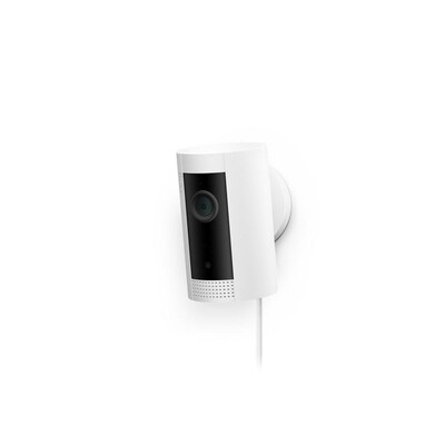 Ring Wi-Fi Connection Indoor Camera with Live View and Night Vision, White (B07Q9VBYV8)