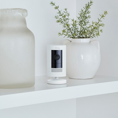 Ring Indoor/Outdoor Stick Up Cam, White (8504155)