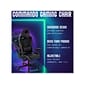 Hanover Commando Fabric Ergonomic Racing Gaming Chair, Black/White (HGC0106)