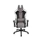 Hanover Commando Fabric Ergonomic Racing Gaming Chair, Black/Gray/White (HGC0107)