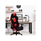 Hanover Commando Fabric Ergonomic Racing Gaming Chair, Black/Red (HGC0108)