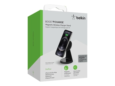 Belkin BOOST CHARGE Wireless Charger for iPhone 12, Black (WIB003TTBK)