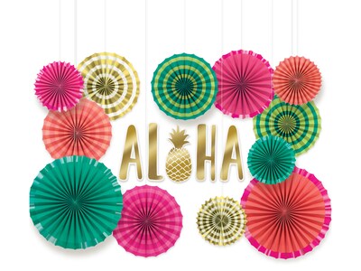 Amscan Aloha Deluxe Party Decoration Kit, Assorted Colors (290092)