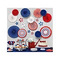 Amscan Patriotic Holiday Fan and Cutout Set, Multicolor (291944)