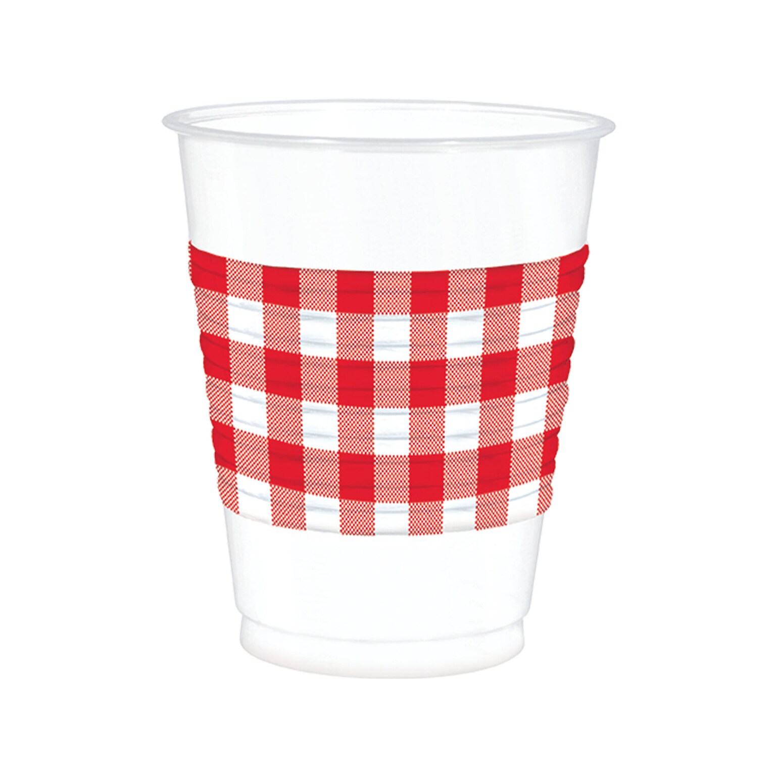 Amscan Summer/Luau Holiday Cup, White/Red, 25/Set, 2 Sets/Pack (420113)
