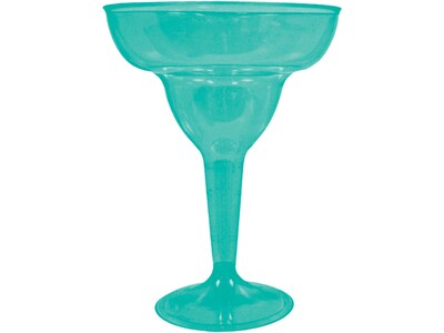 Amscan Margarita Party Glasses, Kiwi/Magenta/Red/Teal, 20/Set (357891)
