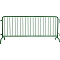 Queue Solutions CrowdMaster 100 Steel Crowd Control Barricade, Green (BAR8-BF-GN)