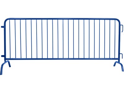 Queue Solutions CrowdMaster 100 Steel Crowd Control Barricade, Blue (BAR8-BF-BL)