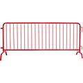 Queue Solutions CrowdMaster 100 Steel Crowd Control Barricade, Red (BAR8-BF-RD)
