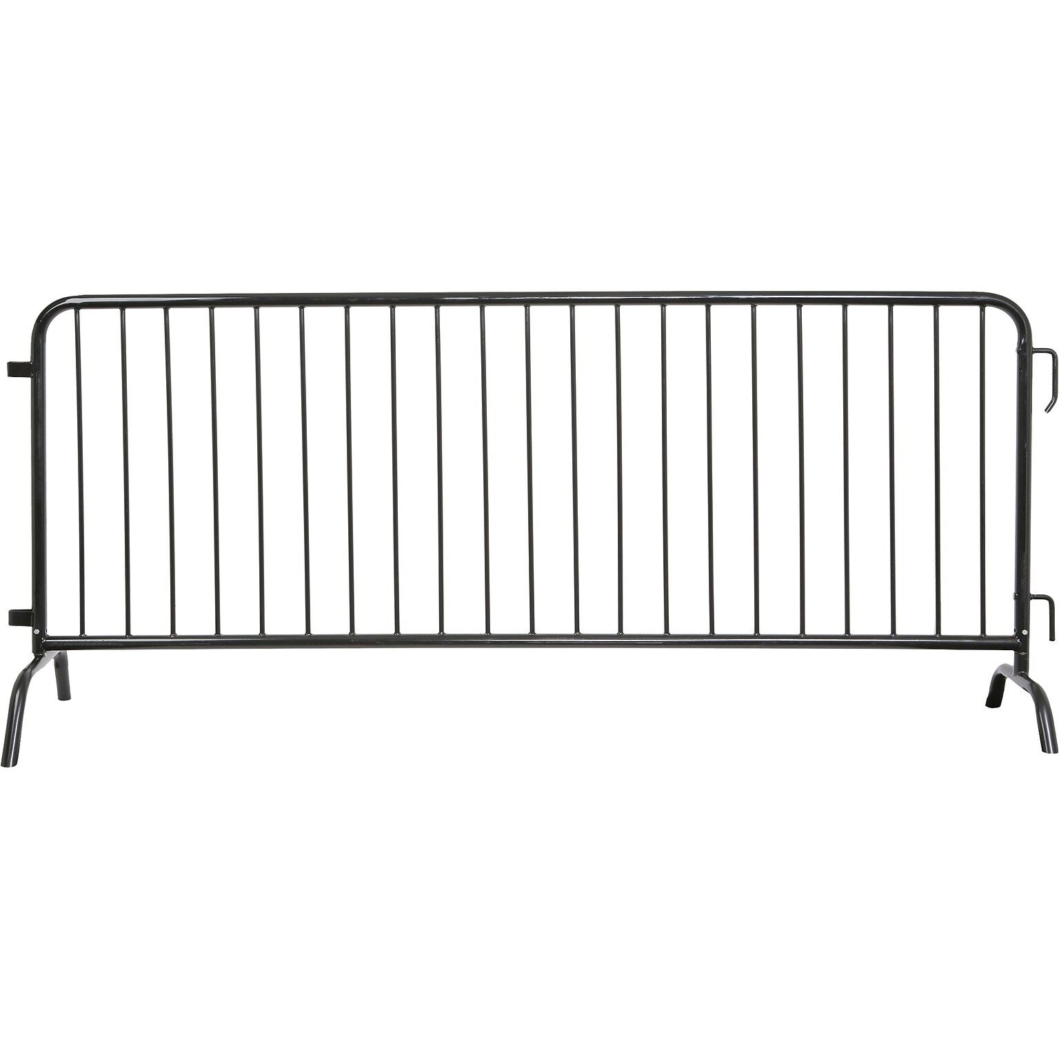 Queue Solutions CrowdMaster 100 Steel Crowd Control Barricade, Black (BAR8-BF-BK)