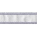 Solid Wired Ribbon W/Woven Center 1-1/2X25yd-White