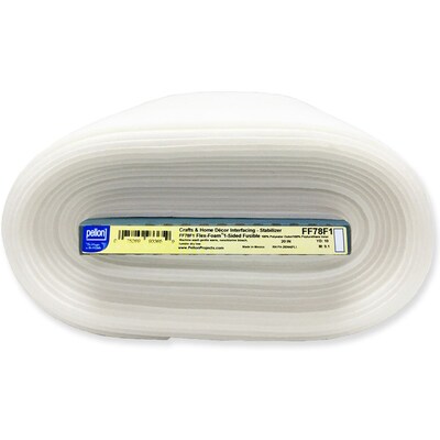 Flex-Foam 1-Sided Fusible Stabilizer-White 20X10yd FOB: MI