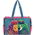 Travel Bag Zipper Top 21X8X15-Celestial Felines
