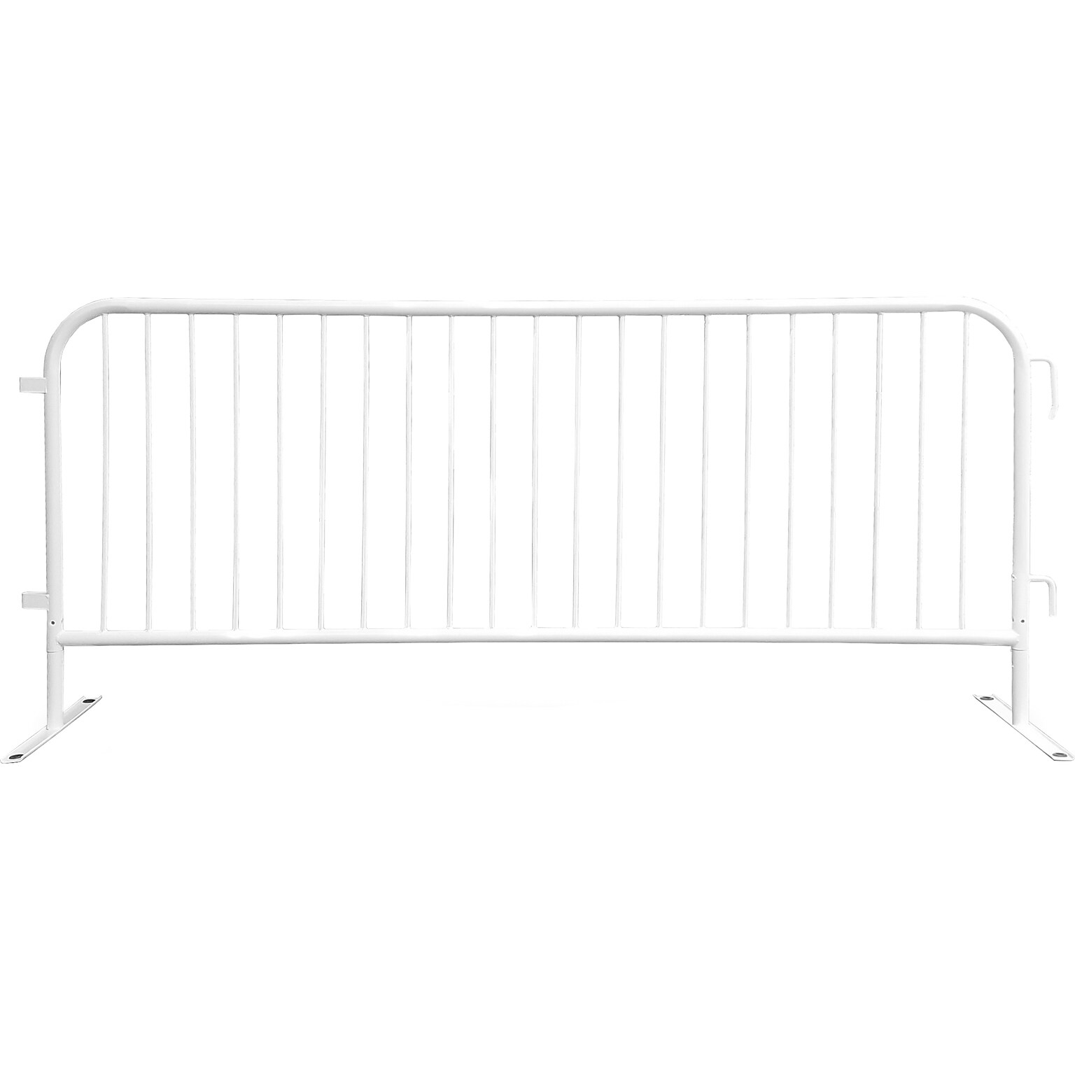 Queue Solutions CrowdMaster 98.4 Steel Crowd Control Barricade, White (BAR-FF-WH)