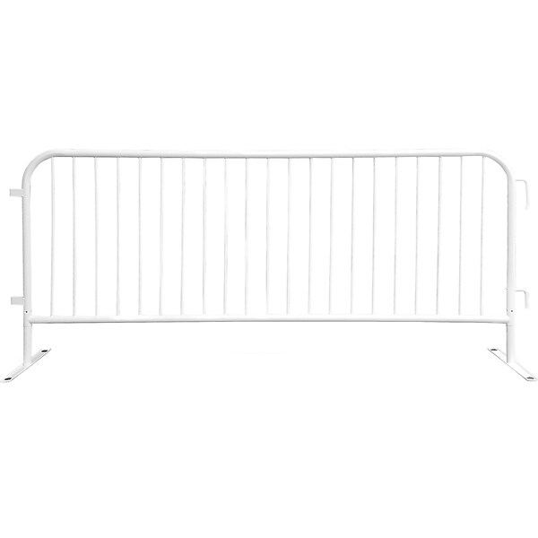 Queue Solutions CrowdMaster 98.4 Steel Crowd Control Barricade, White (BAR-FF-WH)