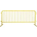 Queue Solutions CrowdMaster 98.4 Steel Crowd Control Barricade, Yellow (BAR-FF-YW)