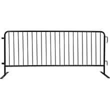 Queue Solutions CrowdMaster 98.4 Steel Crowd Control Barricade, Black (BAR-FF-BK)