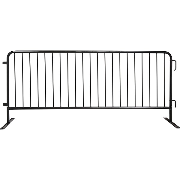 Queue Solutions CrowdMaster 98.4 Steel Crowd Control Barricade, Black (BAR-FF-BK)