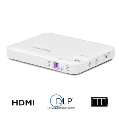 Magnasonic LED Pocket Pico Video Projector (Handheld) (PP60W) DLP, White