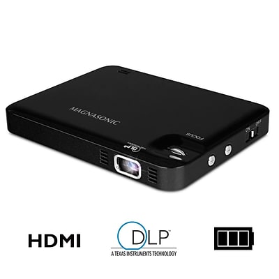 Magnasonic LED Pocket Pico Video Projector (Handheld) (PP60) DLP, Black