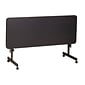 Correll 24"W x 48"L Laminate Top Adjustable Training Table Black Granite (FT2448-07)