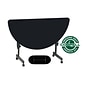 Correll 24"W x 48"L, Half-Round Adjustable Training Table Black Granite (FT2448HR)