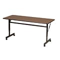 Correll Training Room Table, 72L x 24W, Walnut (FT2472MA-01)