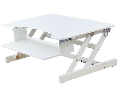 Rocelco 32" Adjustable Desk Riser, White (R ADRW)