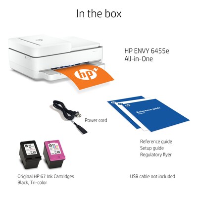 HP ENVY 6455e Wireless Color All-in-One Printer Includes 6 months of FREE Ink with HP+ (223R1A)