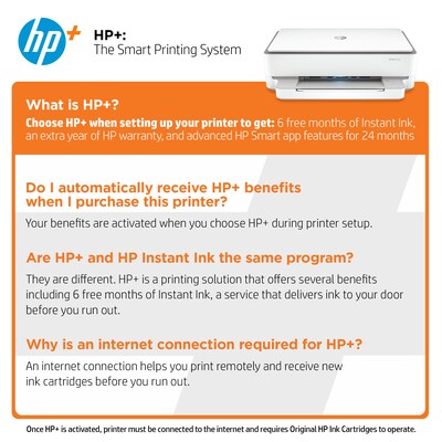 HP ENVY 6055e Wireless Color All-in-One Printer Includes 6 months of FREE Ink with HP+ (223N1A)