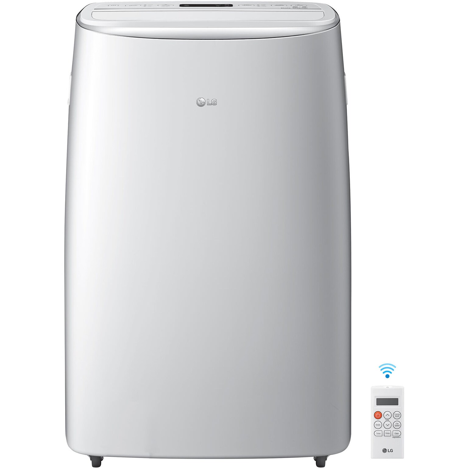 LG DUAL Inverter 115-Volt 14000 BTU (10000 BTU DOE) Portable Air Conditioner with Remote, WiFi Enabled, White (LP1419IVSM)