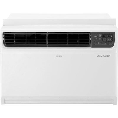 LG DUAL Inverter 14000 BTU Window Air Conditioner with Remote Control, White (LW1517IVSM)