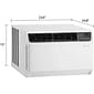 LG DUAL Inverter 14000 BTU Window Air Conditioner with Remote Control, White (LW1517IVSM)