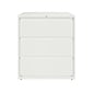 Hirsh HL10000 Series 3-Drawer Lateral File Cabinet, Locking, Letter/Legal, White, 36" (23701)