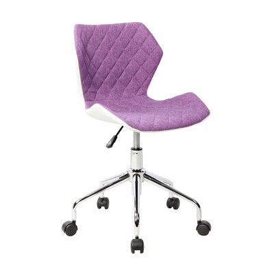 Techni Mobili Modern Height Adjustable Office Task Chair, Purple (RTA-3236-PPL)