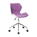 Techni Mobili Modern Height Adjustable Office Task Chair, Purple (RTA-3236-PPL)