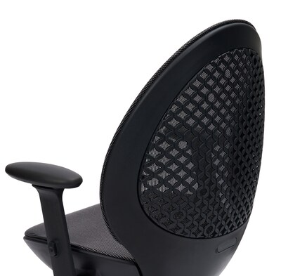 Techni Mobili Deco Lux Ergonomic Mesh Swivel Executive Chair, Black (RTA-1819C-BK)