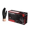 GloveWorks Powder Free Black Nitrile Gloves, Medium, 100/Box (GPNB44100)