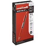 uni-ball Signo Gel RT Retractable Gel Pens, Medium Point, Red Ink, Dozen (65942)