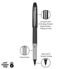 uniball Roller Grip Rollerball Pens, Fine Point, 0.7mm, Blue Ink, Dozen (60709)