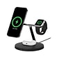 Belkin BOOST CHARGE PRO 3-in-1 Wireless Charger for iPhone 12, Black (WIZ009ttBK)