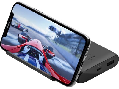 Belkin BOOST CHARGE USB Power Bank with Stand for Most Smartphones, 10000mAh, Black (BPZ002BTBK)