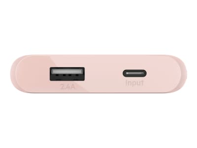 Belkin BOOST CHARGE USB Power Bank for Most Smartphones, 5000mAh, Rose Gold (BPB004BTC00)
