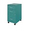 Space Solutions 3-Drawer Mobile Vertical File Cabinet, Letter Size, Lockable, 26.7H x 14.25W x 18