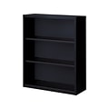 Hirsh HL8000 Series 42H 3-Shelf Bookcase with Adjustable Shelves, Black Steel (21990)
