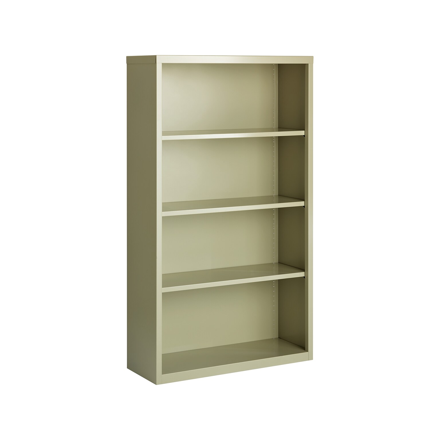 Hirsh HL8000 Series 60H 4-Shelf Bookcase with Adjustable Shelves, Putty Steel (21992)