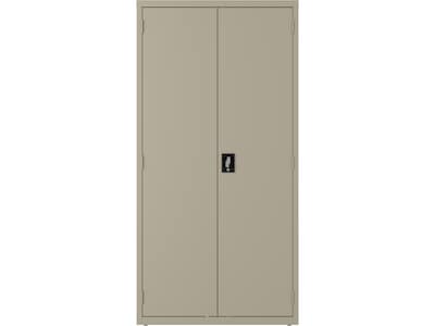 Hirsh 72 Steel Janitorial Storage Cabinet with 3 Shelves, Putty (24032)