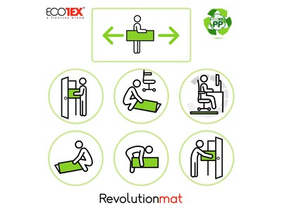 Floortex® Revolutionmat® 45" x 53" Rectangular Chair Mat for Carpet, Polypropylene (NCMFLLGC0003)
