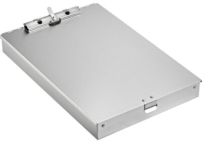 AdirOffice Aluminum Storage Clipboard, Legal Size, Silver (694-01)