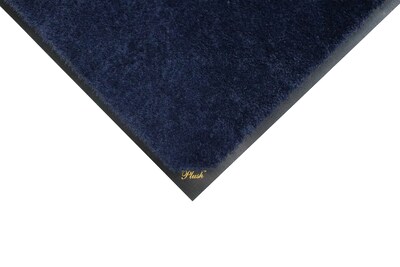 M+A Matting Plush Indoor Mat, 59 x 35, Deeper Navy (1805135590)